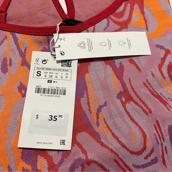 Zara, Women's Jacquard Bodysuit - Multicolor. Size: S. NWT. - Picture 6 of 15